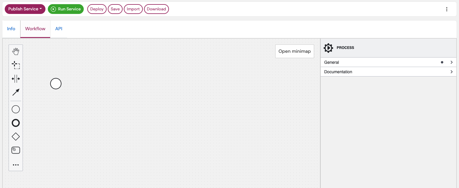 Workflow Modeler Interface